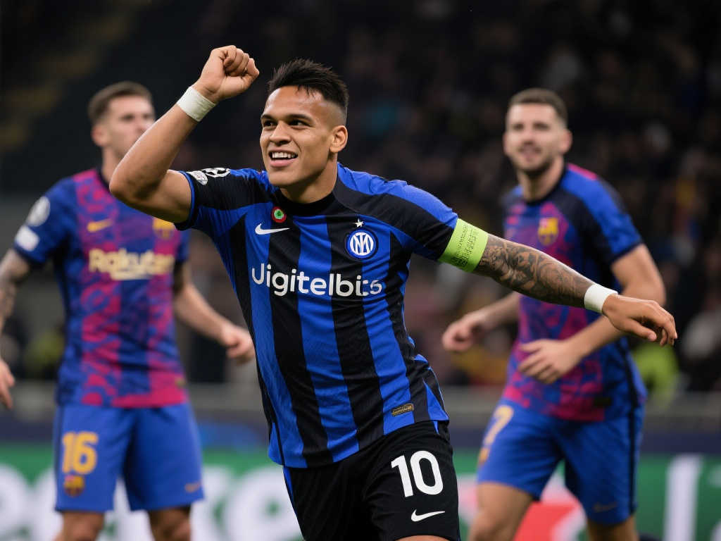 国米淘汰巴萨后，金球奖排行更新：劳塔罗成热门候选！